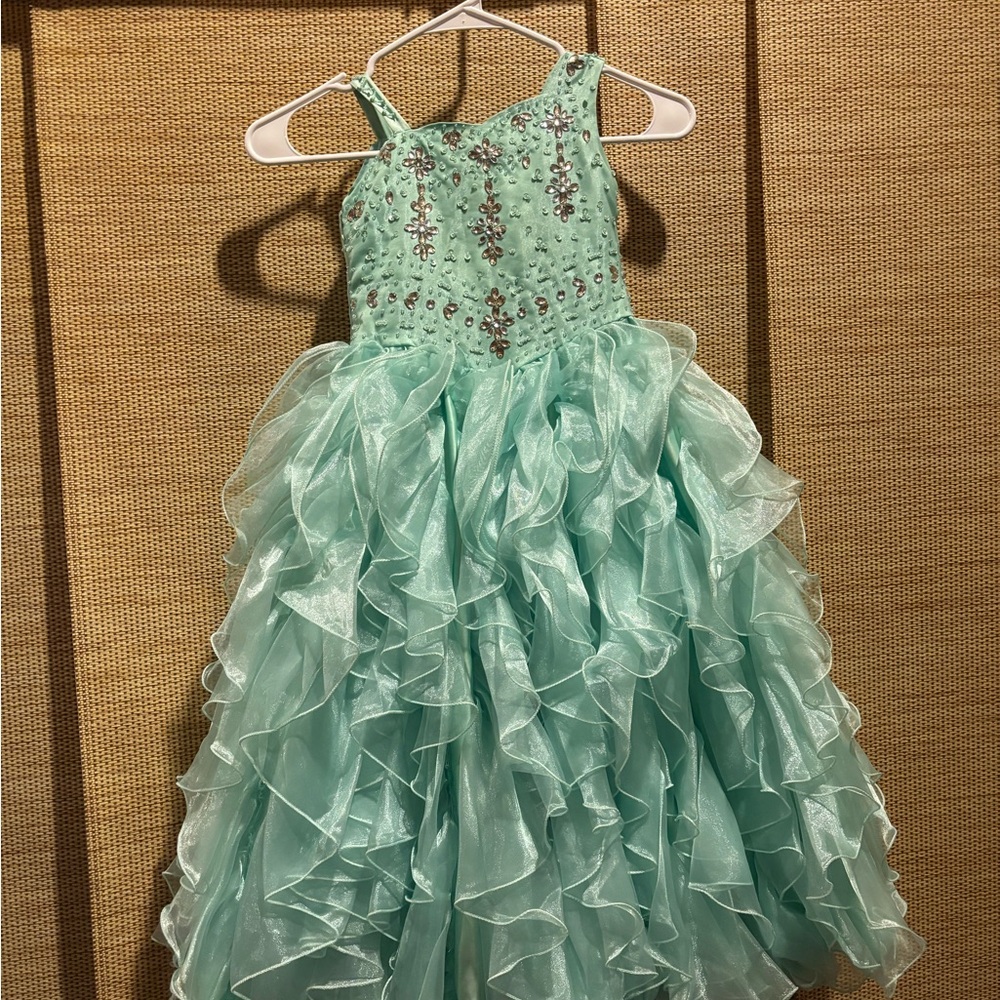 Elegant Mint Green Kids Dress